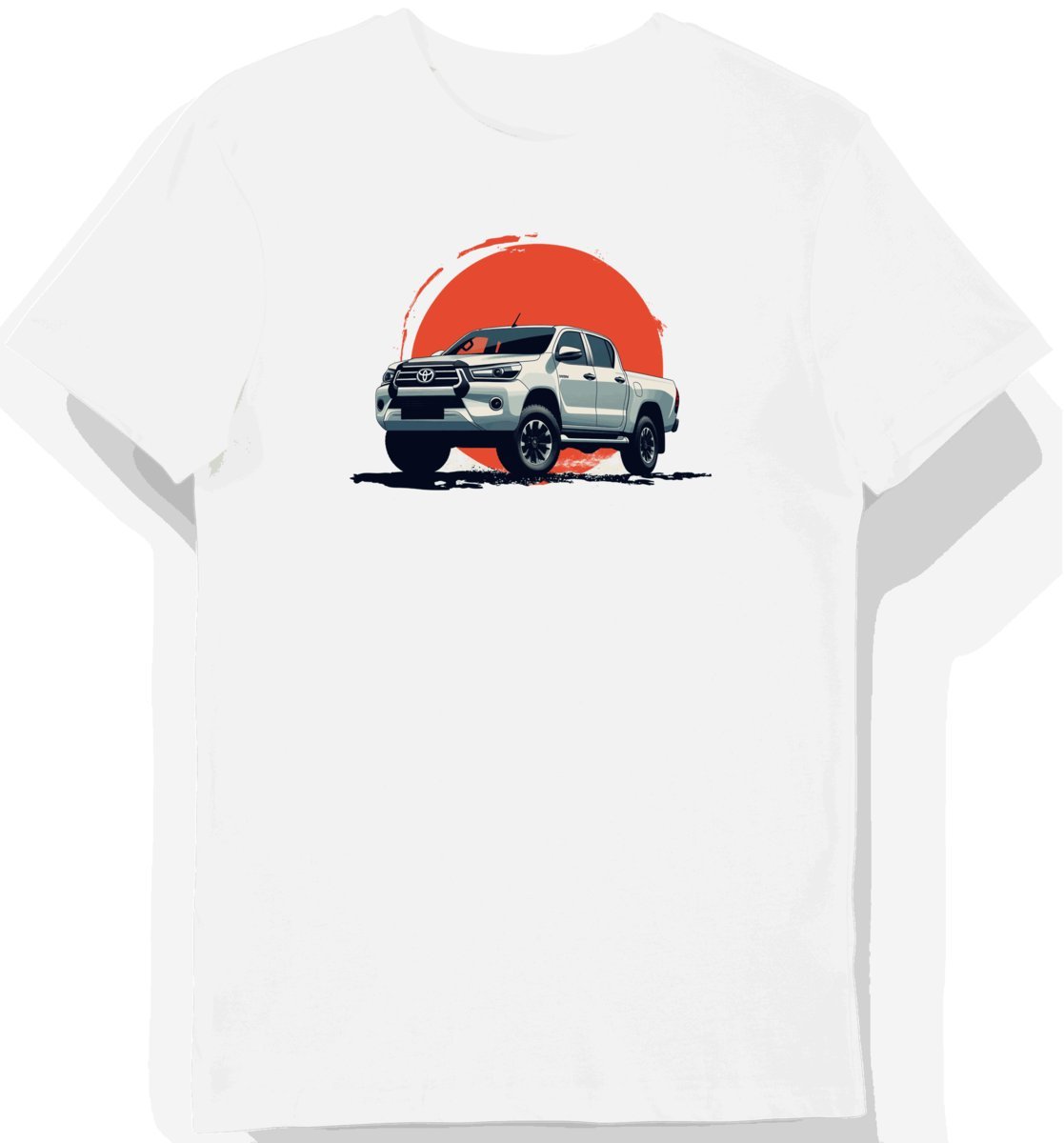 Koszulka męska biała Elegancki Styl Toyota Hilux L