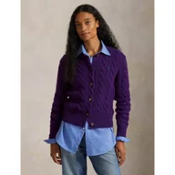 Swetry damskie - POLO RALPH LAUREN Wełniany kardigan Slim Fit z dodatkiem kaszmiru - miniaturka - grafika 1