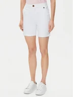 Spodenki damskie - U.S. Polo Assn. Szorty materiałowe WUP1121 Biały Regular Fit - miniaturka - grafika 1
