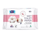 Chusteczki do higieny intymnej - Bella Cotton Care nawilżany papier toaletowy 60 sztuk - miniaturka - grafika 1