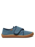 Buty dla chłopców - Froddo Kapcie Barefoot Slippers G1700408-1 D Niebieski - miniaturka - grafika 1