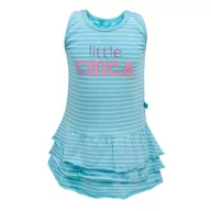 Sukienki i spódniczki dla dziewczynek - Dziewczęca sukienka, niebieski, rozmiar 68 - miniaturka - grafika 1