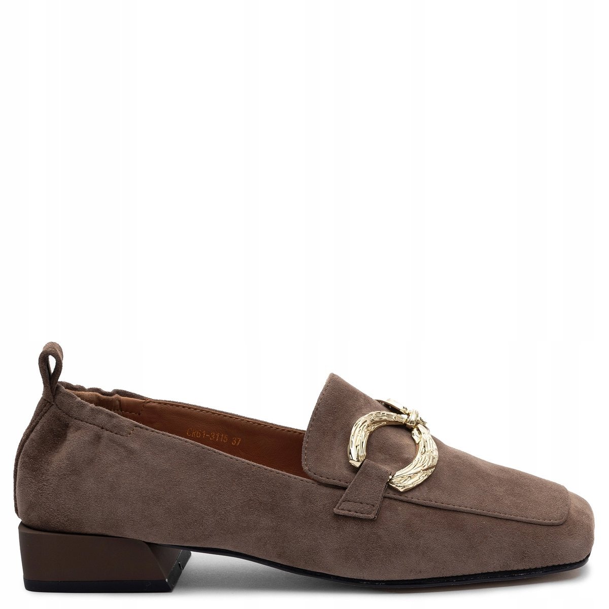 D&A Skórzane Półbuty Damskie Brązowe CR61-3115 r.38