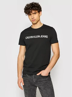 Calvin Klein Jeans T-Shirt Tee Shirt Essential J30J314544 Czarny Slim Fit