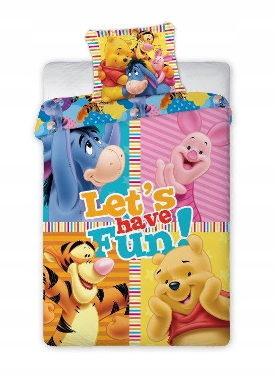 Pościel 160x200 Kubuś Puchatek i Przyjaciele Bawełna Tygrysek Kłapouchy