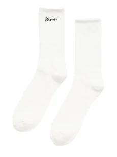 Skarpety Unisex VANS Classic Script Crew White (1 para) VN000QBGWHT1 M - Skarpetki męskie - miniaturka - grafika 1