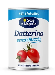 O'Sole e Napule Pomidory Senza Buccia daktylowe włoskie bez skórki pusz.400g - Pasztet i przetwory mięsne - miniaturka - grafika 1