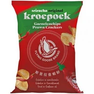 Kuchnie świata - Chipsy krewetkowe Sriracha Original 80g - Flying Goose - miniaturka - grafika 1