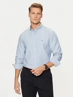 Koszule męskie - Tommy Hilfiger Koszula Solid Heritage MW0MW35774 Niebieski Regular Fit - miniaturka - grafika 1