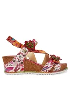 Sandały damskie - Laura Vita Sandały Bonito 27 Czerwony - miniaturka - grafika 1