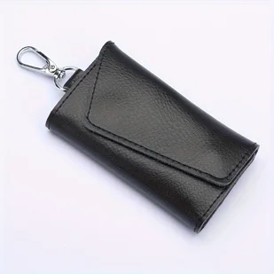 1 Szt. Męskie Etui Na Klucze, Etui Na Klucze Z Prawdziwej Skóry, Wiszące Etui Na Klucze, Etui Na Klucze Z Prawdziwej Skóry O Dużej Pojemności. Fajna, - Inne - miniaturka - grafika 1
