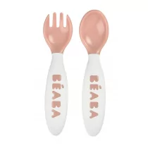 Beaba Nude sztućce plastikowe w etui - Sztućce dla dzieci - miniaturka - grafika 1
