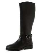 Kozaki damskie - Tommy Hilfiger Kozaki ze skóry Kobiety skóra czarny jednolity, 36 - miniaturka - grafika 1