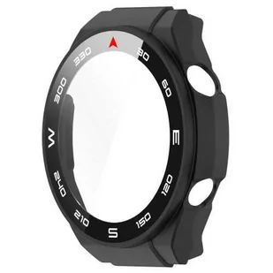 Bizon Etui Case+Glass Set do Huawei Watch Ultimate, czarne - Akcesoria do smartwatchy - miniaturka - grafika 1