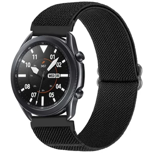Pasek elastyczny Uniwersalny nylonowy Alogy Nylon opaska do zegarka Smartwatcha 20mm czarny - Akcesoria do smartwatchy - miniaturka - grafika 9