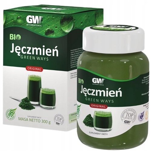 GreenWays Bio Jęczmień 300g Sproszkowany sok Zielonki Chlorofil Witaminy