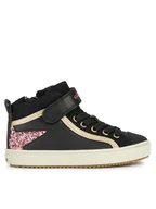 Buty dla dziewczynek - Geox Sneakersy J Kalispera Girl J944GM 054GN C9231 M Czarny - miniaturka - grafika 1