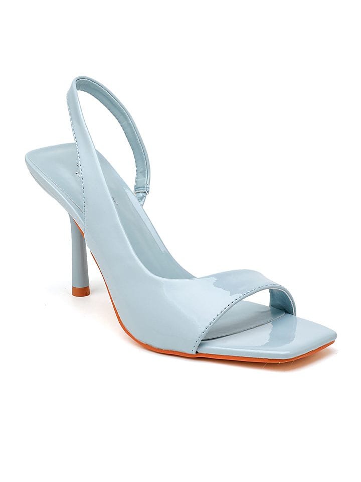 Sixth Sens Sandały w kolorze błękitnym na szpilce