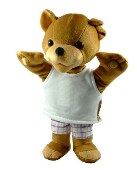 Miś Uszatek, maskotka-pacynka