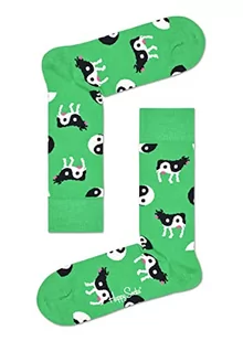 Happy Socks Ying Yang Cow Sock, kolorowe i zabawne, Skarpety dla kobiet i mężczyzn, Zielony (36-40) - Skarpetki męskie - miniaturka - grafika 1
