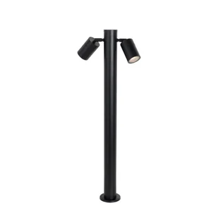 QAZQA Stojąca lampa zewnętrzna czarna 80 cm IP44 regulowana - Duo - Lampy ogrodowe - miniaturka - grafika 1