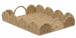 Pleciona taca do serwowania z falistym brzegiem 7x30x40cm - Deski do krojenia - miniaturka - grafika 1