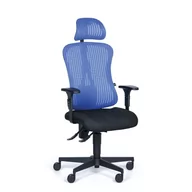 Fotele i krzesła biurowe - Krzesło biurowe SITNESS 90, niebieski - miniaturka - grafika 1