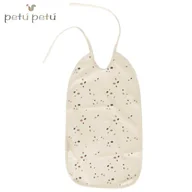 Śliniaki i fartuszki - Petu Petu śliniak z kieszonką wodoodporny długi Dots - miniaturka - grafika 1