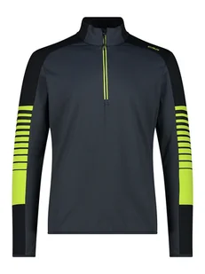 CMP Bluza polarowa w kolorze szaro-limonkowo-czarnym - Odzież trekkingowa męska - miniaturka - grafika 1