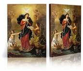 Ikony i obrazy sakralne - Ikona religijna Matka Boża Rozwiązująca Węzły - miniaturka - grafika 1