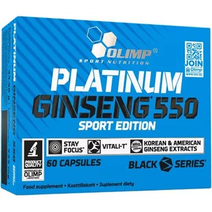 Olimp Platinum Ginseng Sport Edition 60Caps (DC7B-79901) - Witaminy i minerały dla sportowców - miniaturka - grafika 1