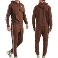 Dresy męskie - Nike ocieplany komplet dresowy męski klasyczny brąz lampas FB7296-259 XL - miniaturka - grafika 1