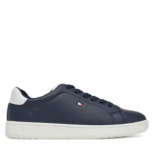Sneakersy Tommy Hilfiger T3X9-33848-1355 S Granatowy - Buty dla chłopców - miniaturka - grafika 1