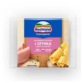 Sery - Hochland Ser kremowy w plastrach z szynką 130 g - miniaturka - grafika 1