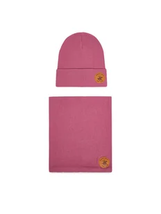 Beverly Hills Polo Club Komplet czapka i komin CEO-BHPC-ACCCS-02 Różowy - Czapki dla dzieci - miniaturka - grafika 1