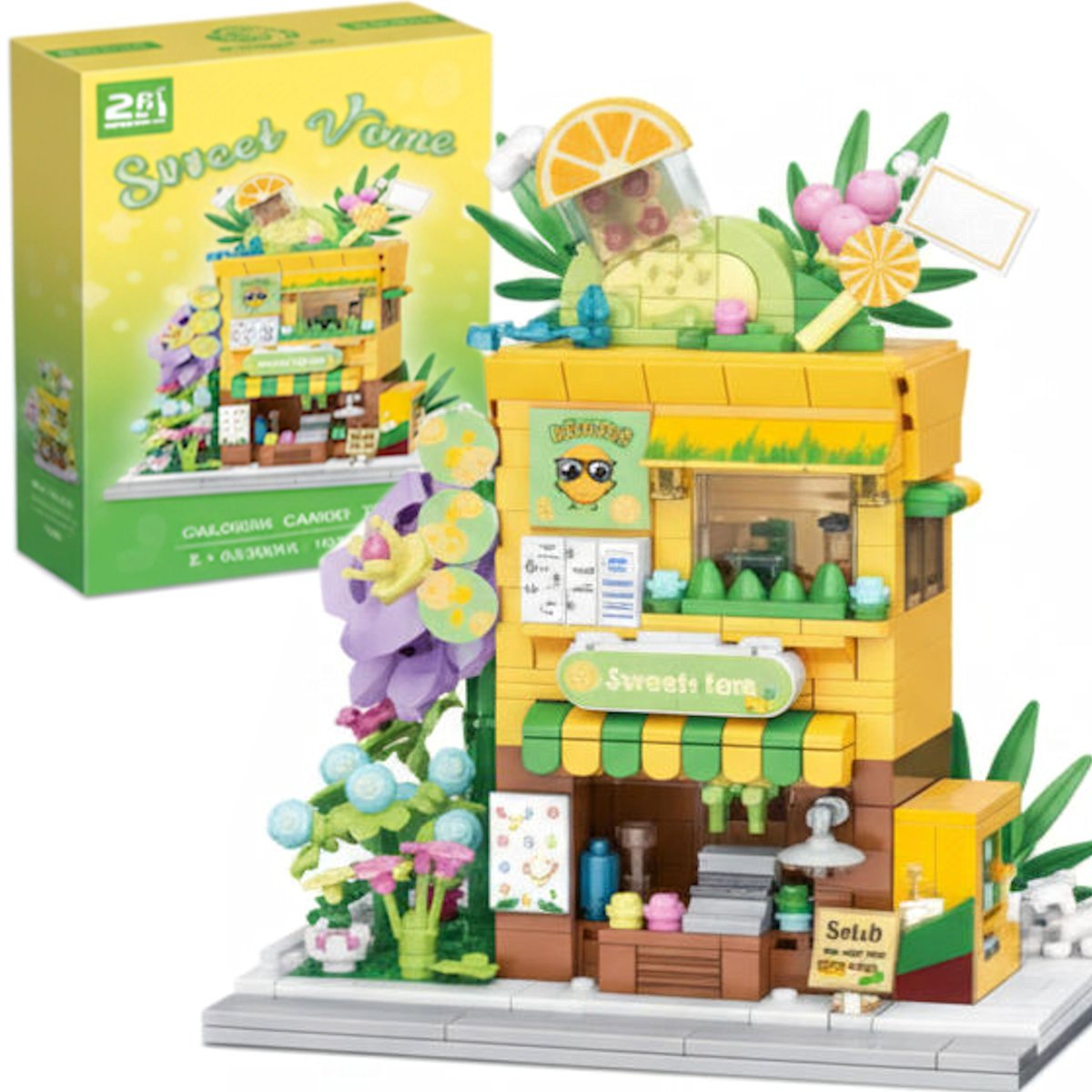 COIL Klocki konstrukcyjne zestaw 551 el. elementów sklep z herbatą