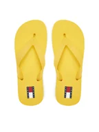Klapki i japonki damskie - Tommy Jeans Japonki Tjw Logo Flip Flop EN0EN02447 Żółty - miniaturka - grafika 1