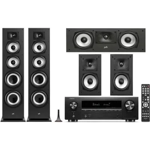 Kino domowe DENON AVR-X1800 + POLK AUDIO Monitor XT7'0 + XT15 + XT30C Czarny - Kino domowe - miniaturka - grafika 1
