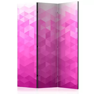 Parawan 3-częściowy - Różowy piksel [Room Dividers] (rozmiar 135x172) - Parawany - miniaturka - grafika 1