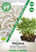 Nasiona i cebule - Fasola Mung na kiełki i mikrolistki 40g nasiona - WegAna - miniaturka - grafika 1
