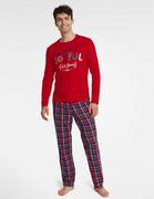 Piżamy męskie - Piżama Glance 40950-33X Czerwona - miniaturka - grafika 1