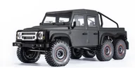 Modele zdalnie sterowane - Amewi RC Auto AMXRock RCX10.3P Crawler 6x6 Pickup grau /14+ - miniaturka - grafika 1