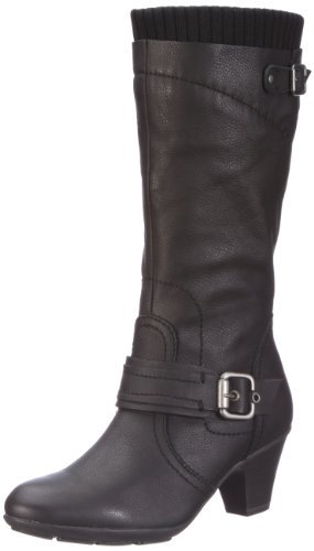 Jana Damskie modne kozaki, czarny - czarny Black - 40 EU Weit