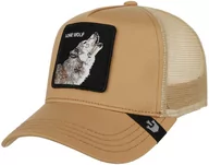 Czapki i chusty sportowe męskie - Czapka Lone Wolf Trucker by Goorin Bros., beżowy, One Size - miniaturka - grafika 1
