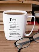 Kubki - TATA / DEFINICJA TATY / kubek biały z uchem - miniaturka - grafika 1