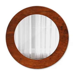 Nowoczesne Lustro w ramie Naturalne drewno 50cm - Lustra - miniaturka - grafika 1