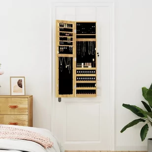 Wisząca szafka na biżuterię, z lustrem, 30x8,5x106 cm Lumarko! - Szafki łazienkowe - miniaturka - grafika 3