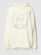 Koszulki i topy damskie - Bluza z kapturem o kroju oversized z wyhaftowanym logo - miniaturka - grafika 1