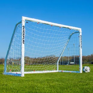 Bramka do piłki nożnej QuickPlay Q-Match Goal 240 x 150 cm biała WYSYŁKA W 24H 30 DNI NA ZWROT - Piłka nożna - miniaturka - grafika 1