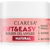 Żele do paznokci - Claresa - Żel budujący SOFT&EASY Builder Gel Natural 45 g - miniaturka - grafika 1